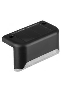 Napelemes, vízálló  lépcső / korlát lámpa fekete