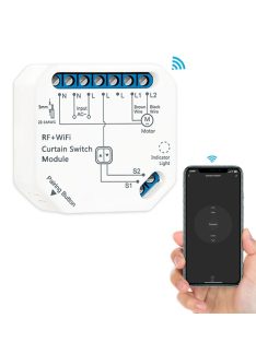 TUYA WiFi árnyékoló relé, redőnyhöz, függönyhöz,