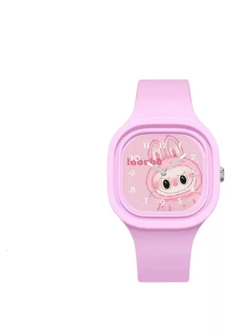 Labubu watch, dark pink