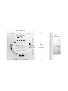 Philips Hue kompatibilis Érintő Villanykapcsoló Üveg Zigbee 1 állású