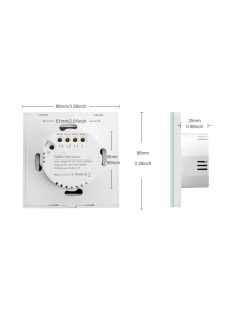 Zigbee 3 Gang Switch Philips Hue Compatible