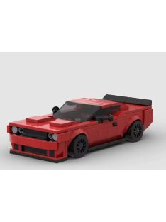   Dodge Challenger SRT Racing Car Sports Building Block, 391 pcs