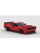Dodge Challenger SRT Racing Car Sports Building Block, 391 pcs