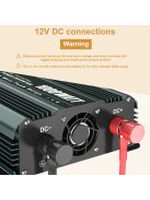 2000W 12V Tiszta szinuszos inverter, LifePO4 akkumulátort kezel,hőmérséklet mérés, intelligens, MUST Energy