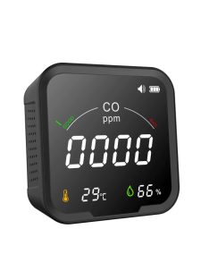   3IN1 szén-monoxid érzékelő, hőmérséklet-páratartalom mérő, LCD képernyővel