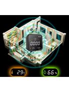 Multifunctional Portable 3-in-1 CO Detector with Temperature & Humidity Meter and LCD Display