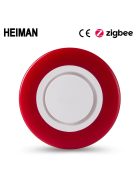 Zigbee Sziréna HEIMAN konnektor + beépített akkumulátor működéssel