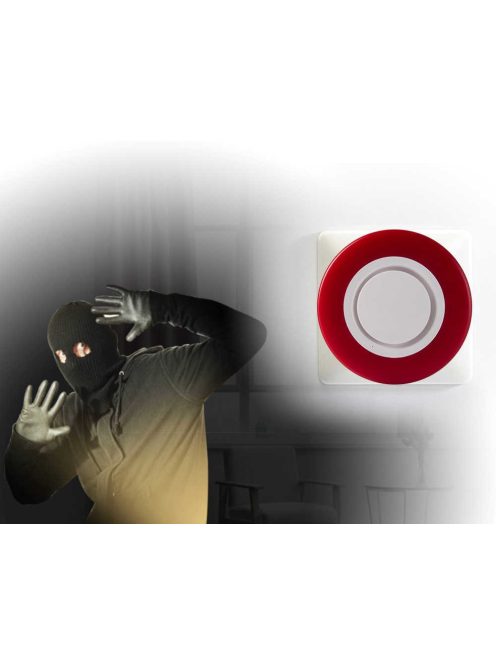 Zigbee Sziréna HEIMAN konnektor + beépített akkumulátor működéssel