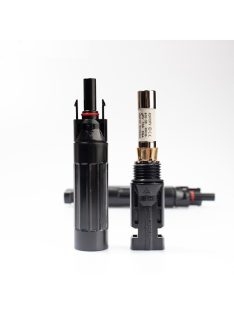   MC4 csatlakozó biztosíték 25A, diódázott, vízálló, 1000VDC