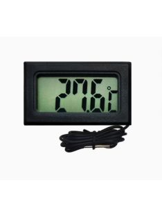 Digitális hőmérő, fekete színű