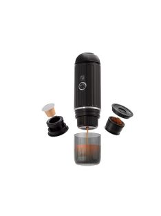   Mini 2-in-1 Italian Capsule Coffee Machine Fully Automatic Heating and Grinding Portable Outdoor Sports Tour