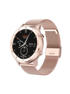   Melanda Smart Watch Women Full Touch Round Screen IP68 Waterproof Heart Rate Sports Smartwatch