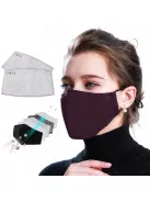 Mosható textil maszk Aktívszén szűrővel!
