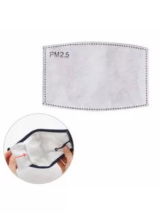   Aktívszén szűrőbetét gyermek maszkhoz PM2,5 5 réteg, gyerek maszk szűrőbetét