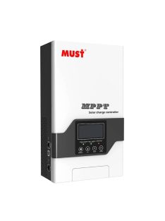   MPPT töltésvezérlő 100A MUST, BTS rendszerrel, hőmérséklet mérő szenzorral 12V-48V