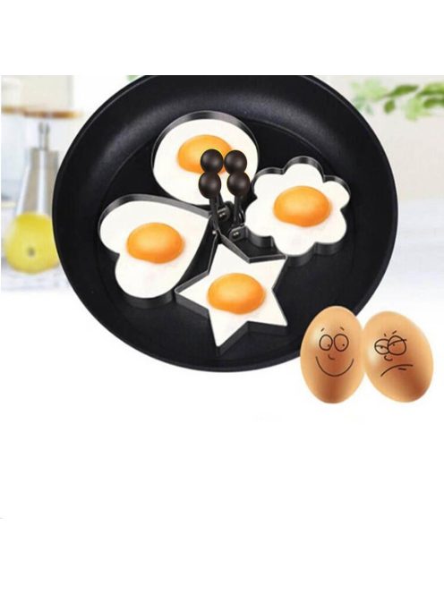 4pcs/set High quality Stainless Steel Fried Egg Mold Kitchen Tool Pancake Rings Cooking Egg Styling Tools Gadget.