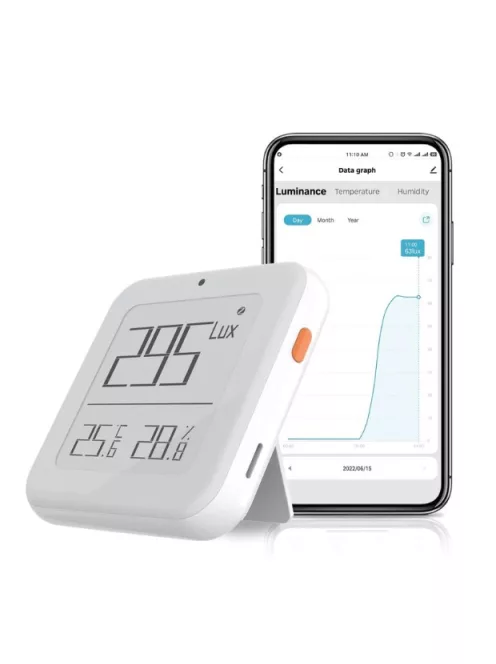 TUYA 3 in 1 Hőmérséklet-  Páratartalom- Fényérzékelő, Zigbee, Bluetooth