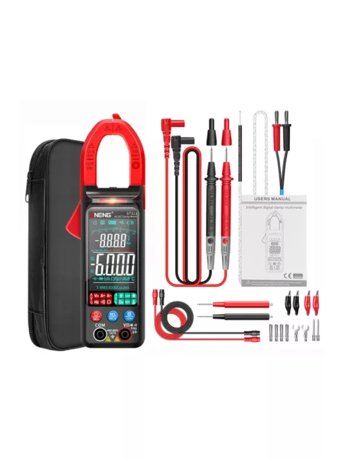 Current Digital Clamp Meter 6000 Counts 400A Amp Multimeter Large Color Screen Voltage Tester Car Hz NCV Ohm