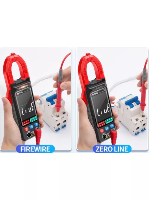 Current Digital Clamp Meter 6000 Counts 400A Amp Multimeter Large Color Screen Voltage Tester Car Hz NCV Ohm