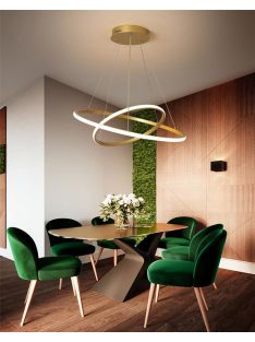 Minimal gyűrűs függőlámpa LED Arany 40-60 cm modern