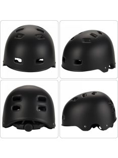   Bukósisak rollerhez, kerékpárhoz egyéb sportokhoz - Fekete M /54-57