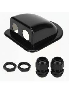 Napelem kábel bevezető, tető kábelátvezető, fekete