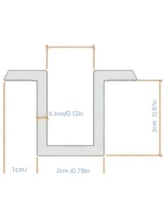 Köztes napelem leszorító ezüst