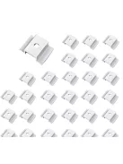 Intermediate solar panel clamp silver