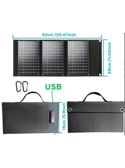 Foldable solar charger 25W