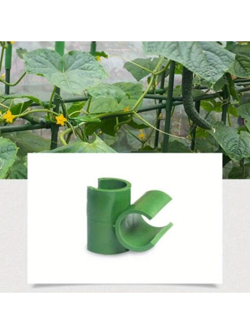 Tomato seedling stake connecting element, clips