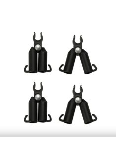 Tomato seedling stake connecting element, footrest