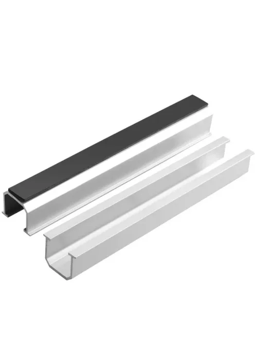 Solar panel mounting bracket set, for 2 panels, with M8 screws