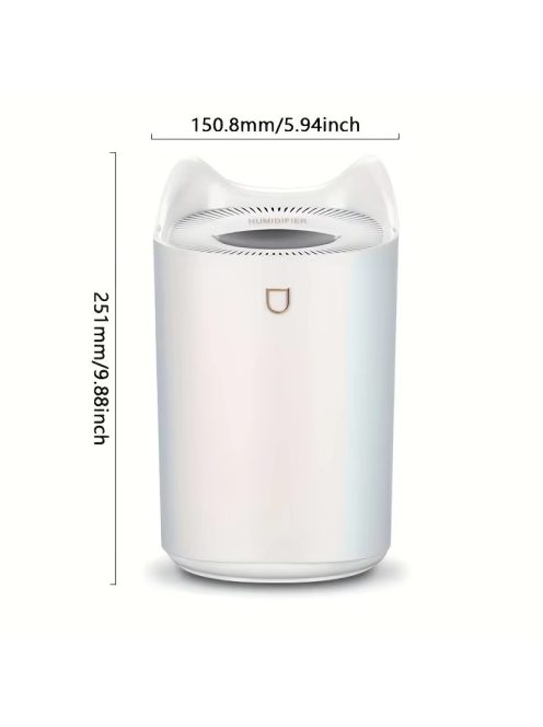 3.3L Large Capacity Double Nozzle LED Light humidifier Ultrasonic 3300ml Essential Oil Diffuser H2o Room Air Humidifiers