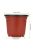 Soft Plastic Plant Pot, brown, with lid