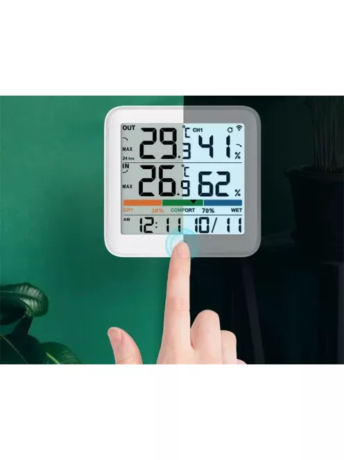 NOKLEAD LCD Digital Thermometer Hygrometer Indoor Outdoor Temperature Humidity Meter Temperature And Humidity Sensor Office Home