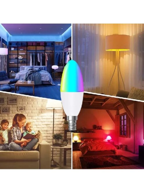 Tuya Zigbee white and color E14 5W izzó