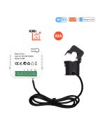 Tuya Energy Meter 80A WiFi with Current Transformer Clamp KWh Power Monitor Electricity Statistics110V 240V 50/60Hz