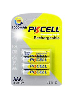 Rechargeable battery 1000 mAh 1.2V AAA 4pcs