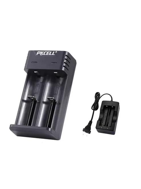 CR123A 10440 14500 16340 18350 18500 18650 AA AAA elem töltő, univerzális PKCELL