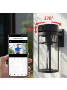 Tuya WIFI okos kültéri fali lámpa beépített 4MP WiFi kamerával