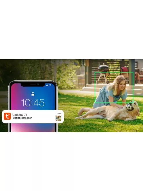 Tuya WIFI okos kültéri fali lámpa beépített 4MP WiFi kamerával
