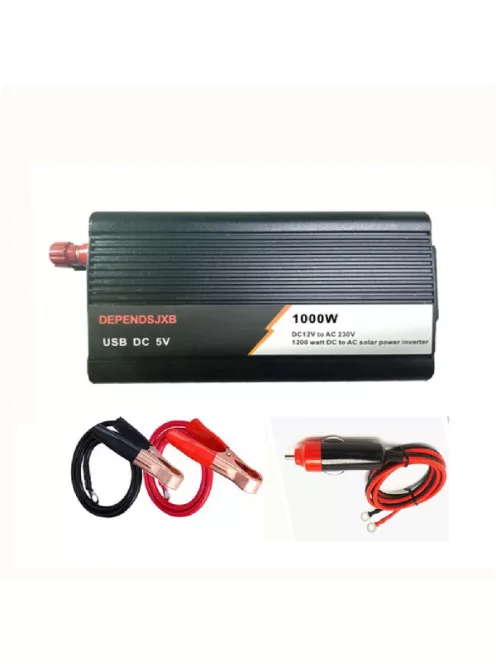 Napelem rendszer,18V 20W napelem, 1000W inverter, 12V/24V 60A töltésvezérlő