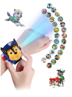   New Paw Patrol Puppy Toys Patrol Anime Figure Watch Children's Birthday Toys Projection Watch Boys Girls Kids Gift - Chase