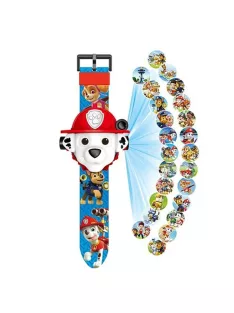  New Paw Patrol Puppy Toys Patrol Anime Figure Watch Children's Birthday Toys Projection Watch Boys Girls Kids Gift - Marshall