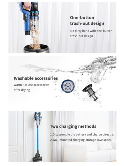 Proscenic P10 Handheld Wireless Vacuum Cleaner Portable Rechargeable Home Vacuum Cleaner Cyclone Filter cleaner Dust Collector