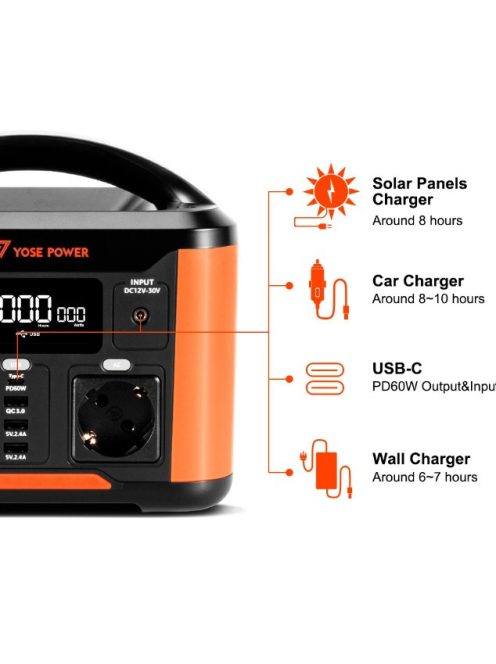 Powerstation 300W 388Wh Portable Power Station 108000mAh Outdoor Energy Power Supply 230V AC Output Solar Generator Charge