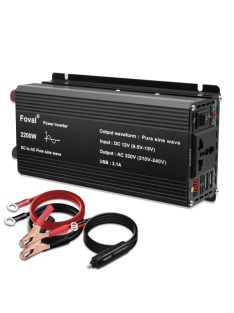 2200W inverter tiszta szinuszos DC 12V-ról AC 220V-ra