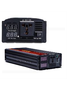   3000W inverter tiszta szinuszos DC 24V-ról AC 220V-ra LED kijelzővel