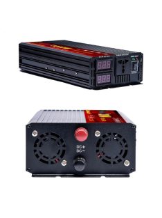   5000W inverter tiszta szinuszos DC 12V-ról AC 220V-ra LED kijelzővel