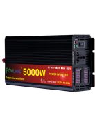 5000W inverter tiszta szinuszos DC 24V-ról AC 220V-ra LED kijelzővel